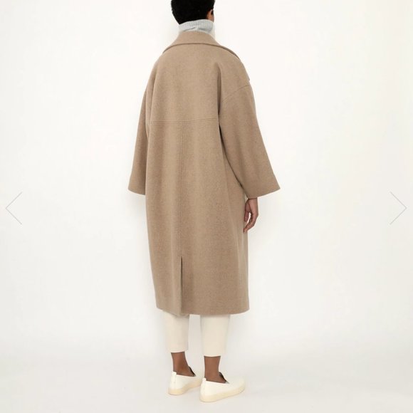 7115 by Szeki NWT OVERSIZED WOOL COAT - FW21 - DESERT SAND - Picture 3 of 5